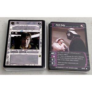 STAR WARS CCG TCG 1995-2002 LOT OF 40+ MIXED CARDS Darth Vader, Han Solo & More